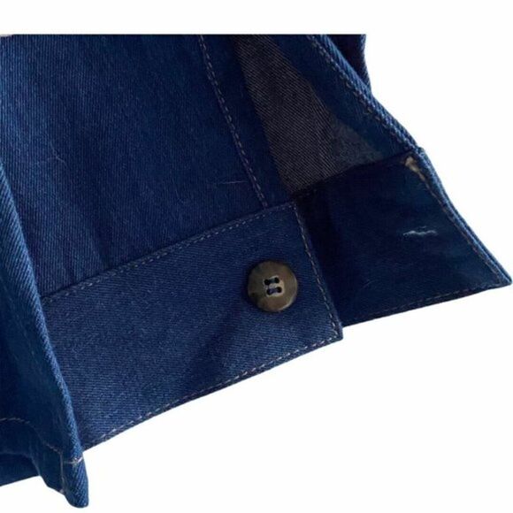 Koret women's Grandmacore City Blues Embroidered Denim Button Up Shirt US M - Picture 5 of 9